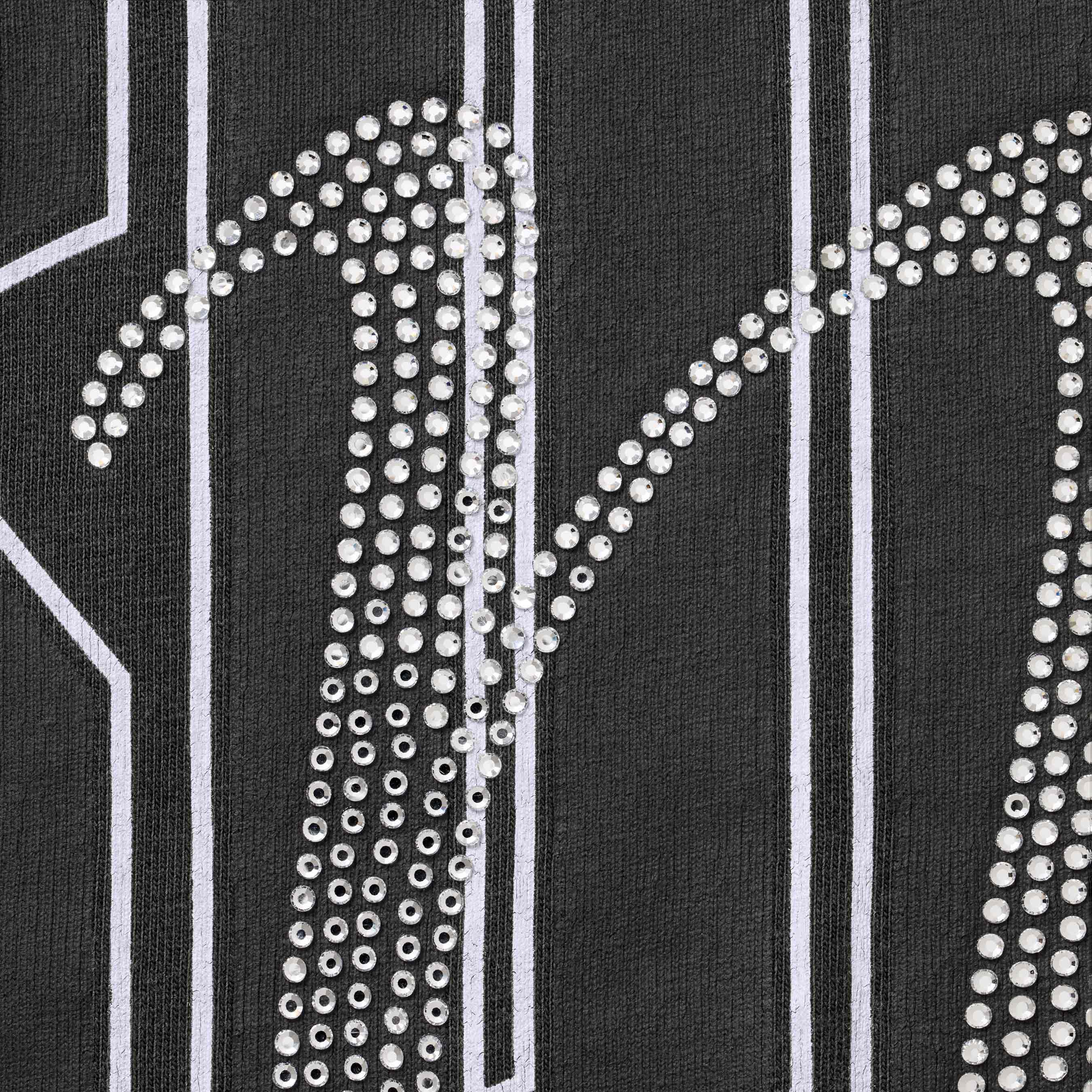 Rhinestone Script S/S Top view 18